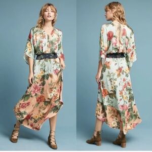 Farm Rio Marilla maxi floral dress xs rare